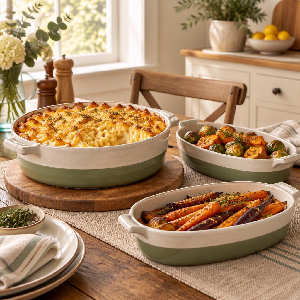 Meadowbrook Stoneware Stoneware made for family-style dinners